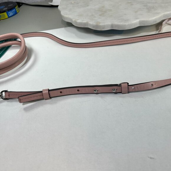 Michael Kors Small Pebbled Leather Dusty Pink Crossbody Tote Bag Purse Messenger - Picture 14 of 15